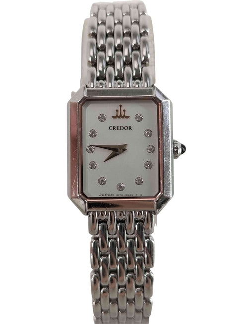 セイコー SEIKO CREDOR ダイヤインデックス  クォーツ腕時計 レディース